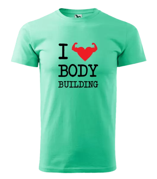 Pánske tričko I love bodybuilding