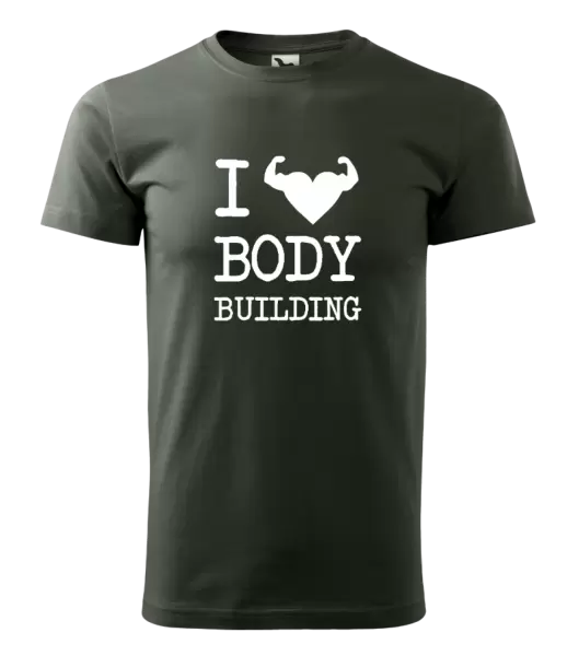 Pánske tričko I love bodybuilding