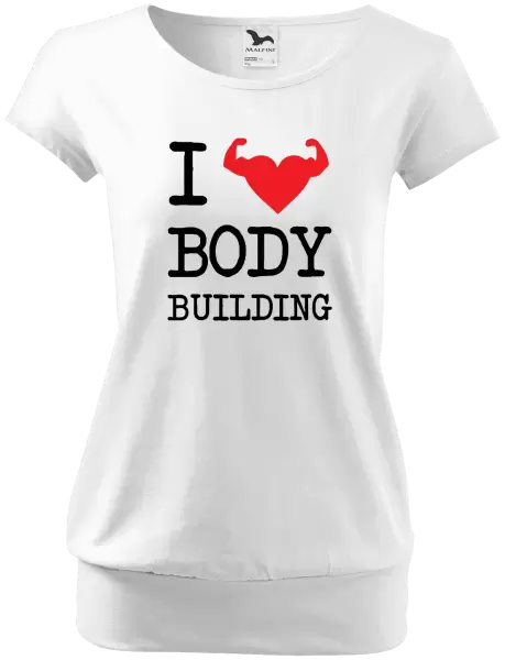 Dámské tričko I love bodybuilding