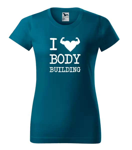 Dámske tričko I love bodybuilding