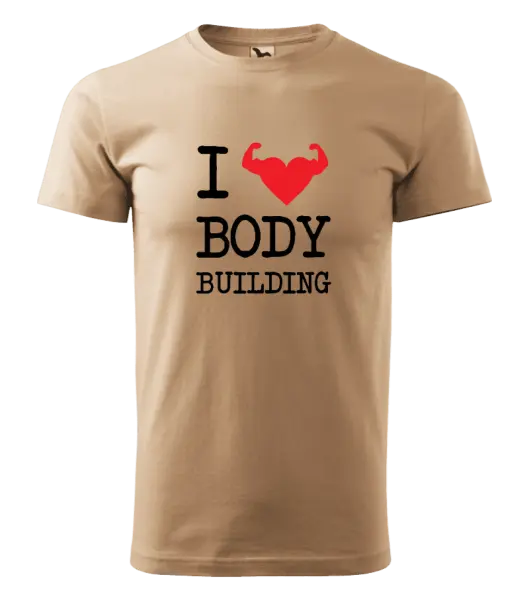 Pánské tričko I love bodybuilding