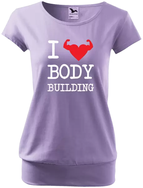 Dámské tričko I love bodybuilding