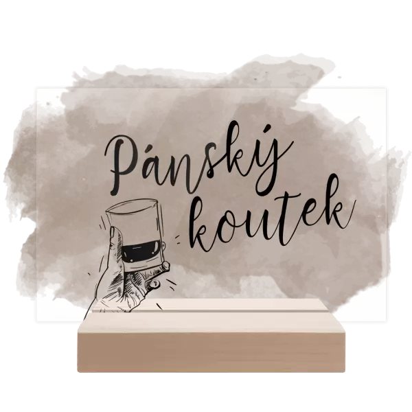 Plexi cedulka Pánský koutek FREDY