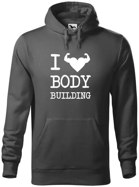 Pánska mikina I love bodybuilding