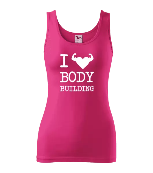 Dámské tílko I love bodybuilding