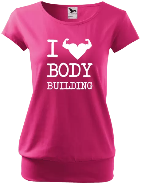 Dámské tričko I love bodybuilding