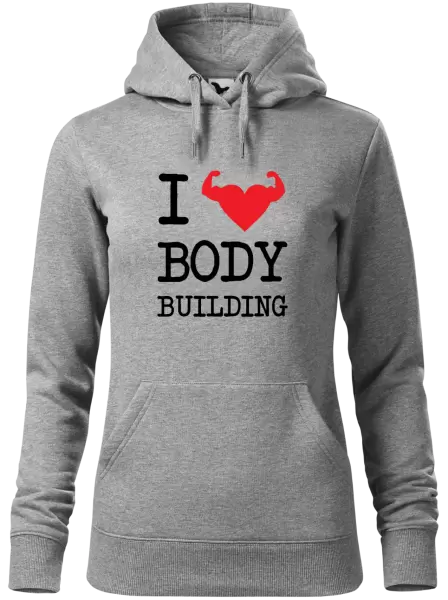 Dámská mikina I love bodybuilding