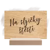 Dřevěná cedulka Na slzičky štěstí