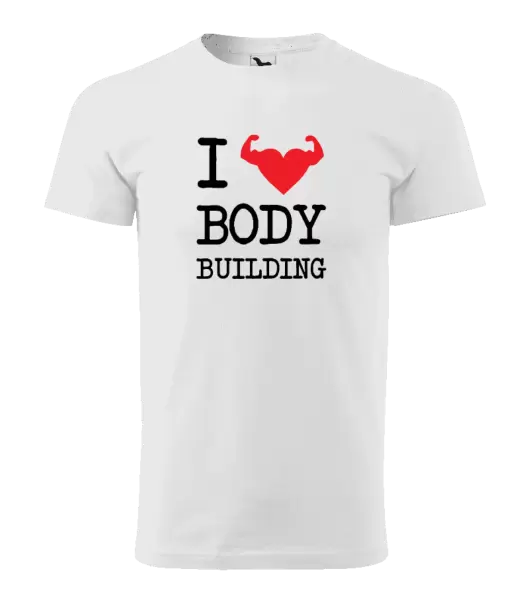 Pánske tričko I love bodybuilding