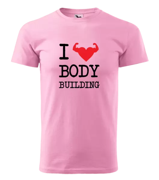 Pánske tričko I love bodybuilding