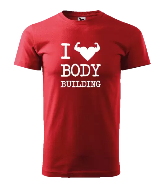 Pánske tričko I love bodybuilding