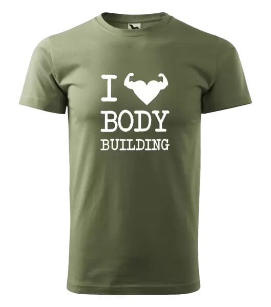 Pánské tričko I love bodybuilding