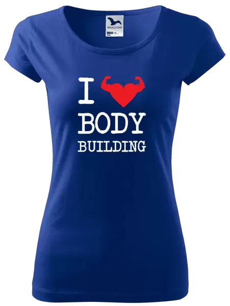 Dámské tričko I love bodybuilding