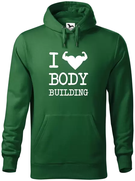 Pánska mikina I love bodybuilding