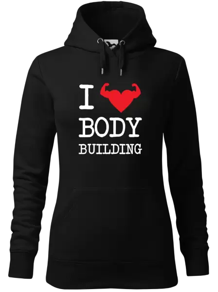Dámská mikina I love bodybuilding