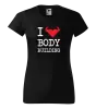 Dámské tričko I love bodybuilding