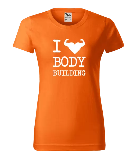 Dámské tričko I love bodybuilding