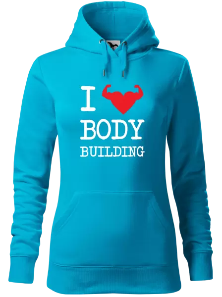 Dámská mikina I love bodybuilding