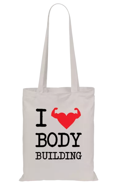 Látková taška I love bodybuilding