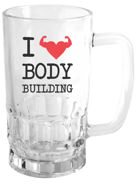 Půllitr I love bodybuilding