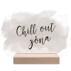 Plexi cedulka Chill out zóna
