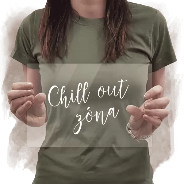 Plexi cedulka Chill out zóna