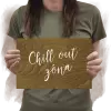Překližková cedulka Chill out zóna