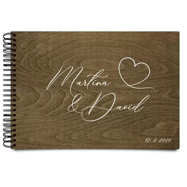 Dřevěné svatební album MOLY