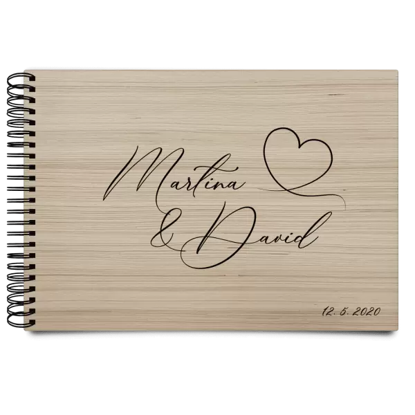 Dřevěné svatební album MOLY