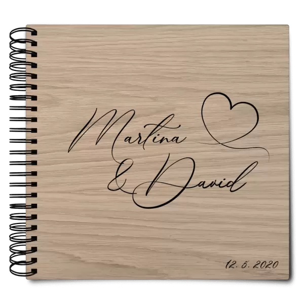 Dřevěné svatební album MOLY