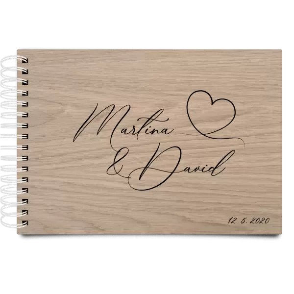 Dřevěné svatební album MOLY