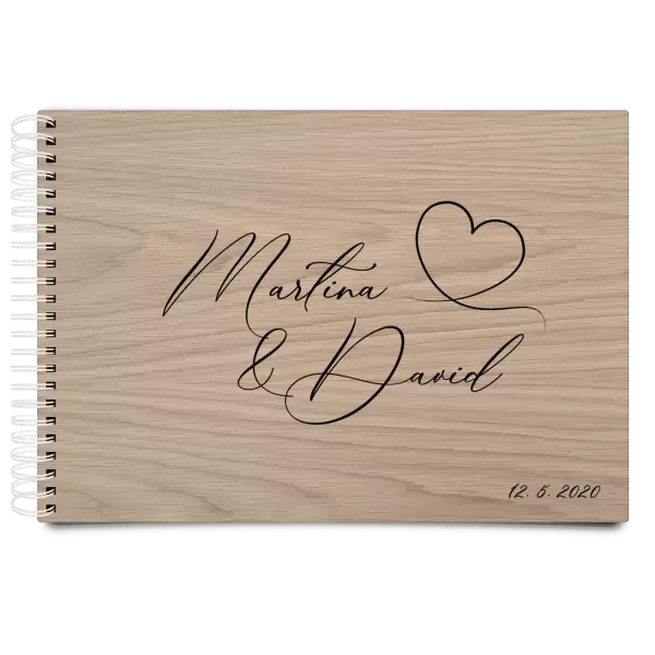 Dřevěné svatební album MOLY