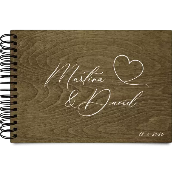 Dřevěné svatební album MOLY