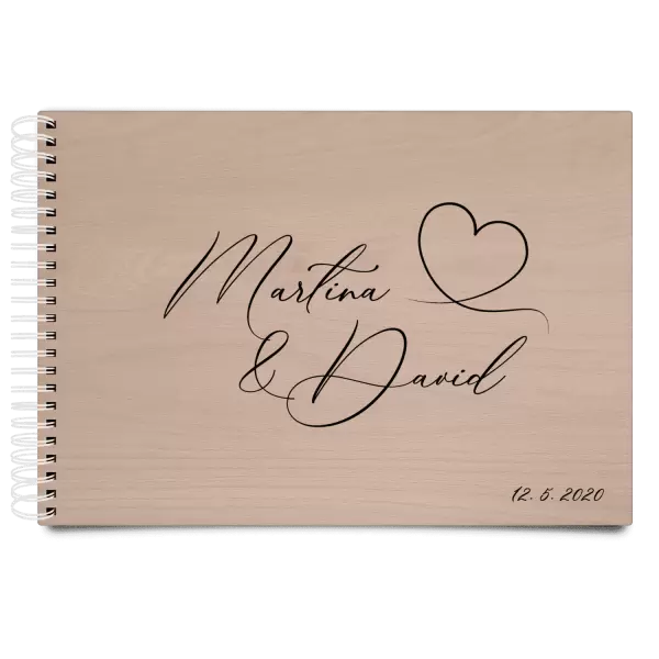 Dřevěné svatební album MOLY