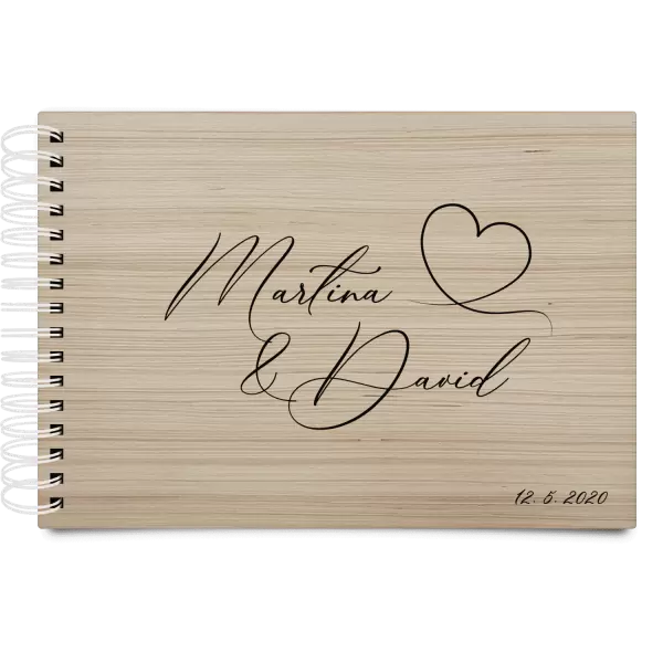 Dřevěné svatební album MOLY