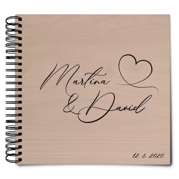 Dřevěné svatební album MOLY