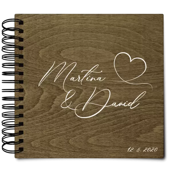 Dřevěné svatební album MOLY