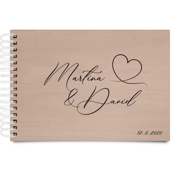 Dřevěné svatební album MOLY