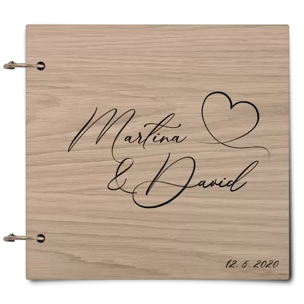 Dřevěné svatební album MOLY