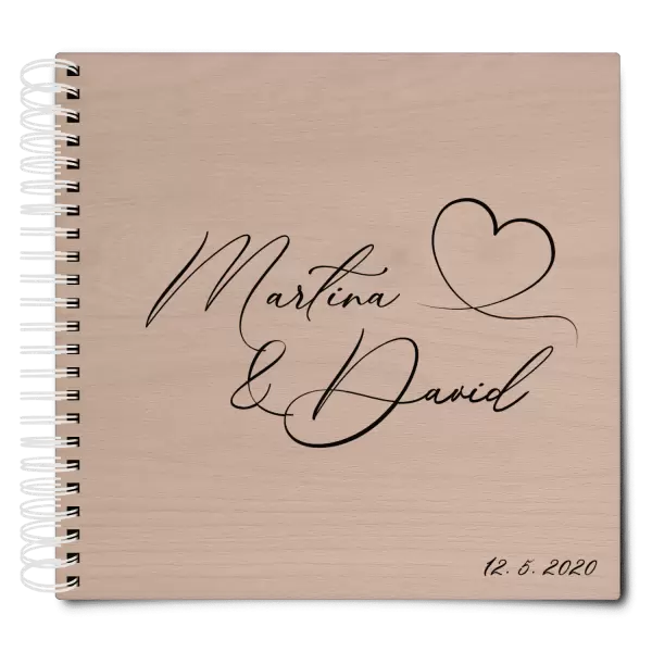 Dřevěné svatební album MOLY