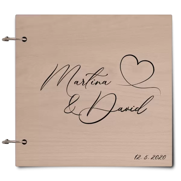 Dřevěné svatební album MOLY