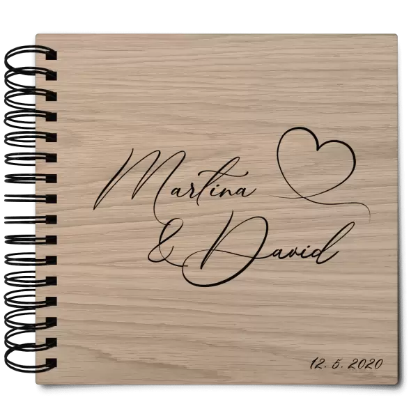 Dřevěné svatební album MOLY