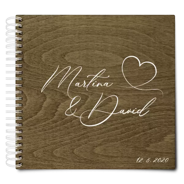 Dřevěné svatební album MOLY