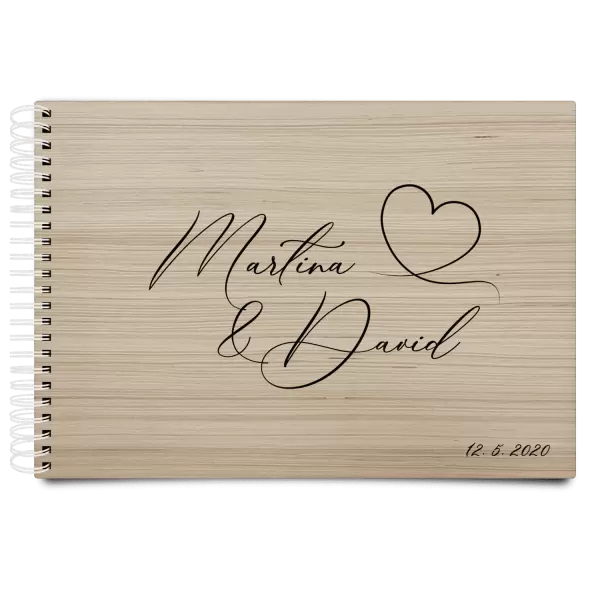 Dřevěné svatební album MOLY