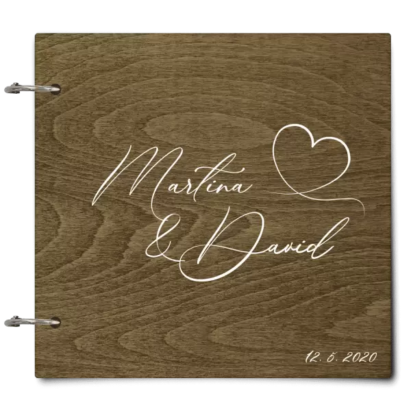 Dřevěné svatební album MOLY