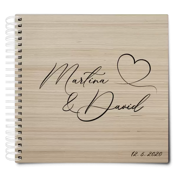 Dřevěné svatební album MOLY