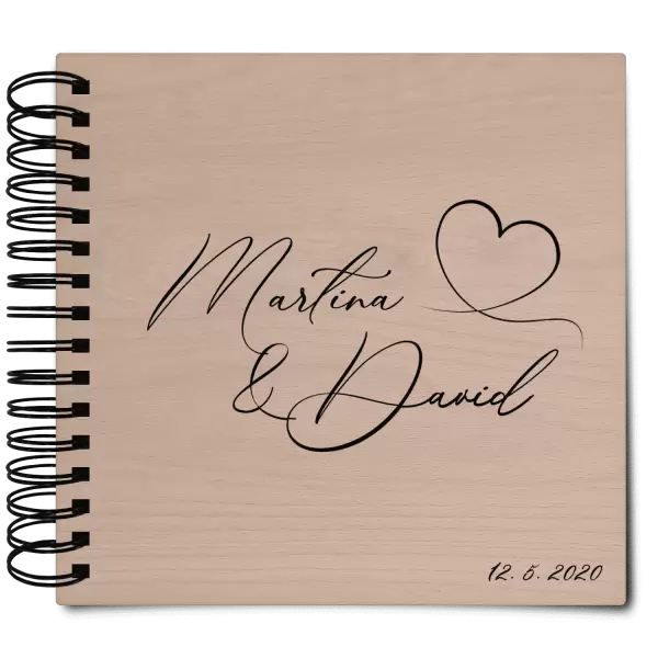 Dřevěné svatební album MOLY