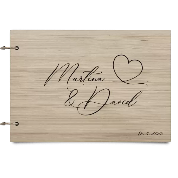 Dřevěné svatební album MOLY