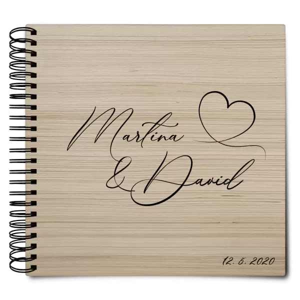 Dřevěné svatební album MOLY