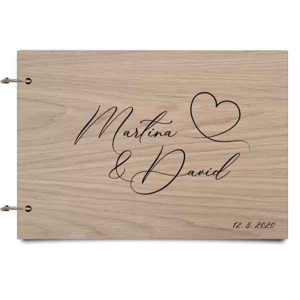 Dřevěné svatební album MOLY